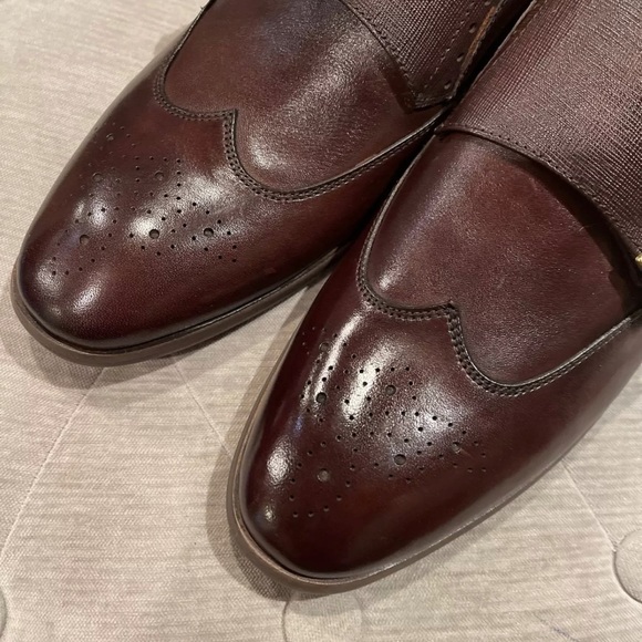 IKE BEHAR Hart Double Monk Strap Shoes Leather 9.5 - Picture 4 of 12
